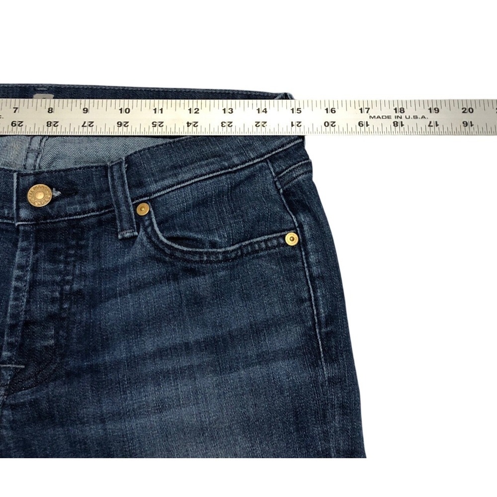 7 For All Mankind Josefina Skinny Boyfriend Jeans Womens 26 Button Fly Inseam 26 - Picture 7 of 11
